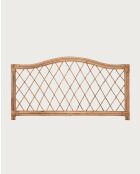 Také - Testiera rettangolare in rattan 160 cm - 160x10x80 cm