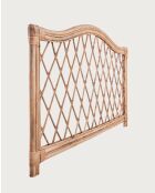 Také - Testiera rettangolare in rattan 160 cm - 160x10x80 cm