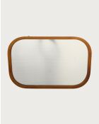 Niva - Miroir rectangulaire en bois massif de manguier - 50x3,5x76 cm