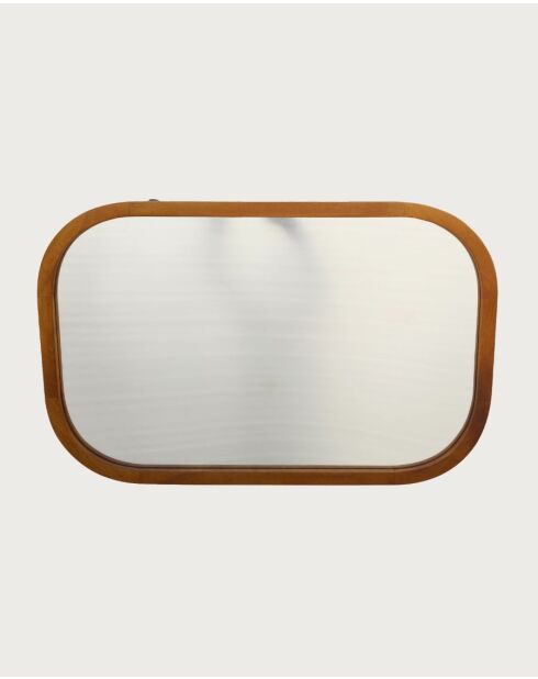 Niva - Miroir rectangulaire en bois massif de manguier - 50x3,5x76 cm