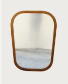 Niva - Miroir rectangulaire en bois massif de manguier - 50x3,5x76 cm