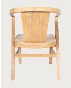 Orbe - 2 Chaises Repas en Bois Massif de Teck - 56x54x82 cm
