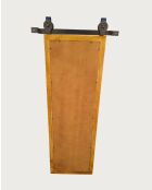 Zara - Miroir mural rectangulaire en bois massif et métal - 40x3X120 cm