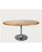 Sofia - Ovale tafel van massief hout voor 8 personen - 160x90x78 cm