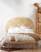 Coco - Cabecero de ratán tejido - 160x160x30 cm