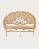 Coco - Cabecero de ratán tejido - 160x160x30 cm
