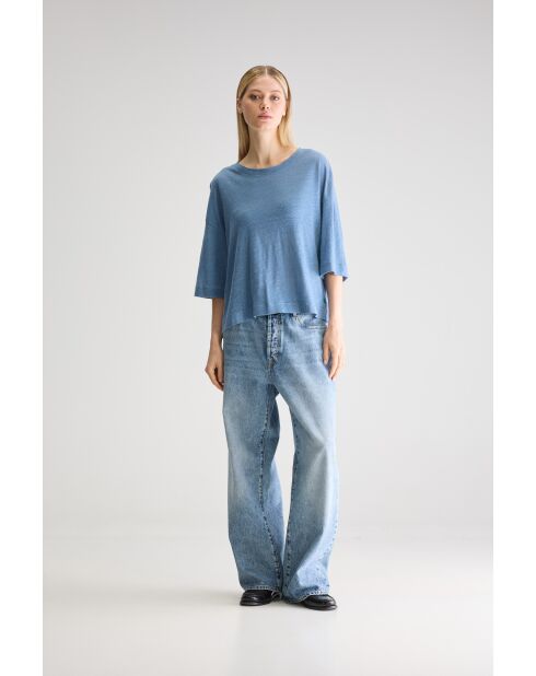 T-shirt 100% Lin Vydel denim