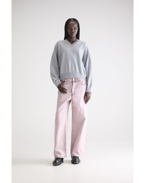 Maglione grigio in misto lana Gakor