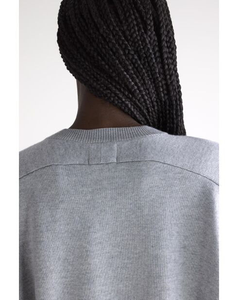 Maglione grigio in misto lana Gakor