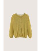 Neeta antiekgouden vest van linnenmix