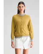 Neeta antiekgouden vest van linnenmix