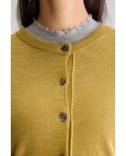 Neeta antiekgouden vest van linnenmix