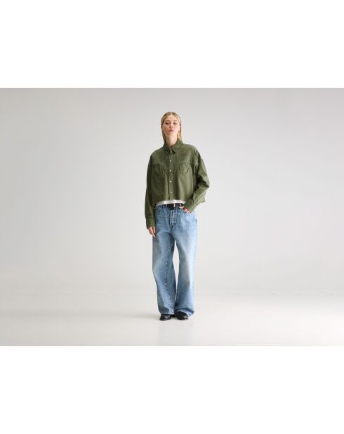 Polaris dusty olivfarbenes Hemd