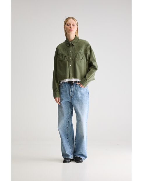 Polaris dusty olivfarbenes Hemd