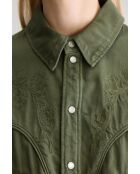 Polaris dusty olivfarbenes Hemd