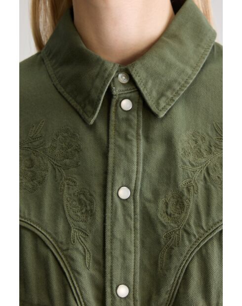 Polaris dusty olivfarbenes Hemd