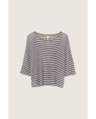 T-shirt en Lin mélangé Vydel rayé bleu marine