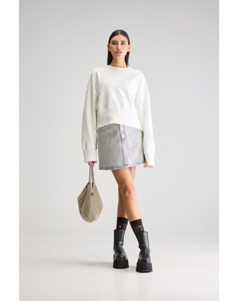 Slenni weißes Vintage-Sweatshirt