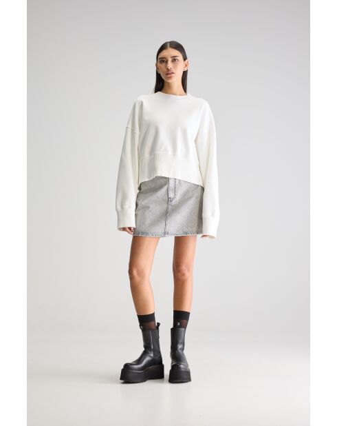 Slenni weißes Vintage-Sweatshirt