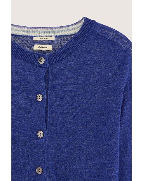 Neeta blueworker vest van linnenmix