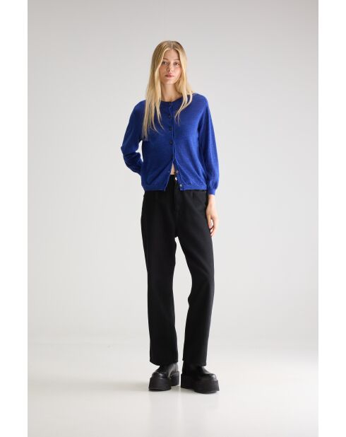 Neeta blueworker vest van linnenmix