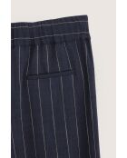 Marineblaue gestreifte Hose Vespa