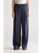 Marineblaue gestreifte Hose Vespa