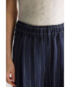 Marineblaue gestreifte Hose Vespa