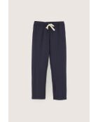 Marineblauwe gestreepte broek Sacha