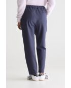 Marineblauwe gestreepte broek Sacha