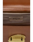 Sac en Cuir Sicoco cognac - 21x6x13 cm