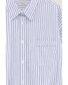 Blaues gestreiftes Hemd Graham