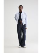 Blaues gestreiftes Hemd Graham