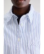 Blaues gestreiftes Hemd Graham