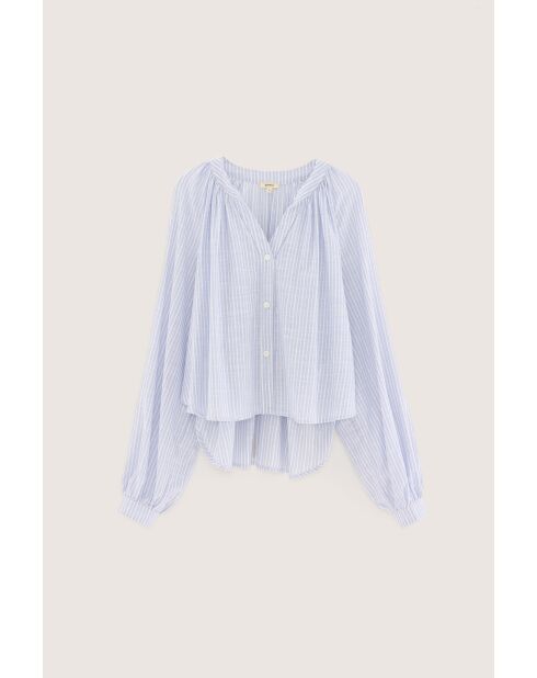 Chemisier Tonka rayée bleue