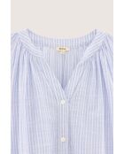 Chemisier Tonka rayée bleue