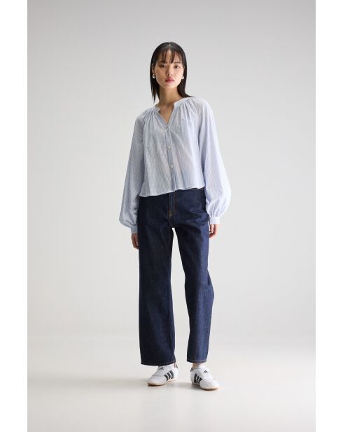 Chemisier Tonka rayée bleue