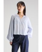 Chemisier Tonka rayée bleue