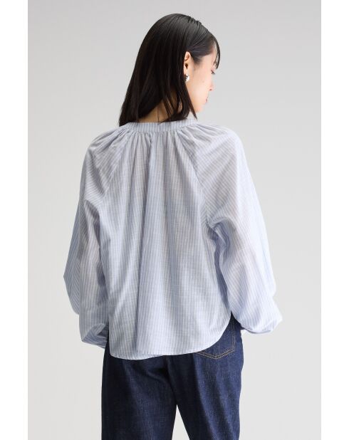 Chemisier Tonka rayée bleue