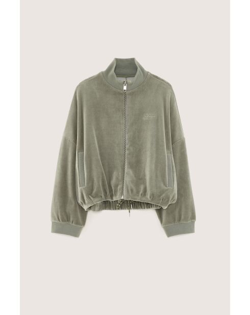 Sudadera Tallis con cremallera de eucalipto