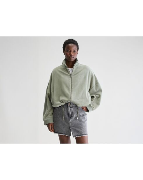 Sudadera Tallis con cremallera de eucalipto