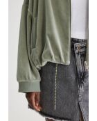 Sudadera Tallis con cremallera de eucalipto