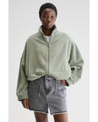 Sudadera Tallis con cremallera de eucalipto