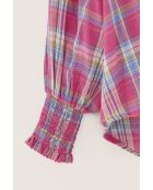 Blusa rosa de cuadros Cassis