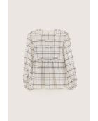 Blusa de cuadros beige Joao