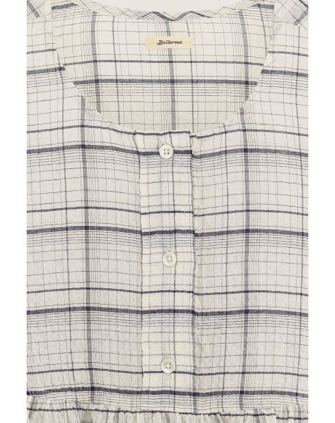 Blusa de cuadros beige Joao