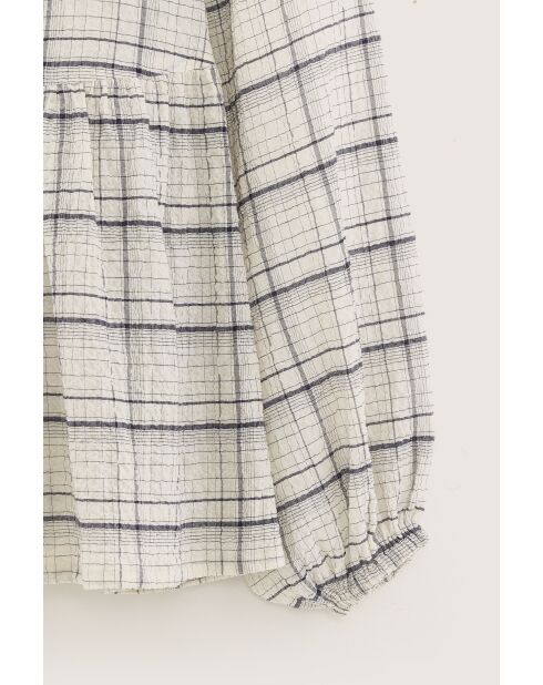 Blusa de cuadros beige Joao