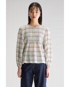 Blusa de cuadros beige Joao