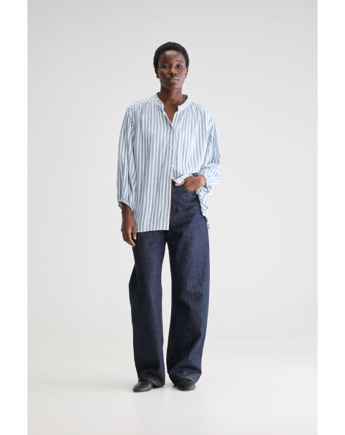 Chemisier Kylie rayée bleue