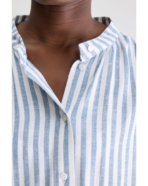 Chemisier Kylie rayée bleue